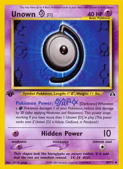 Unown [D] (Neo Discovery 47)