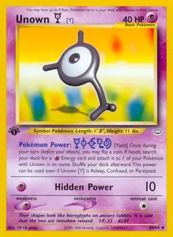 Unown [Y] (Neo Revelation 40)