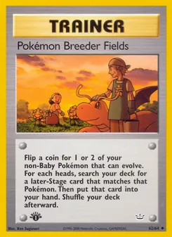 Pokémon Breeder Fields (Neo Revelation 62)