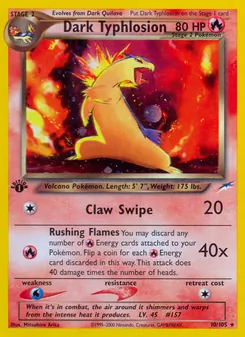 Dark Typhlosion (Neo Destiny 10)