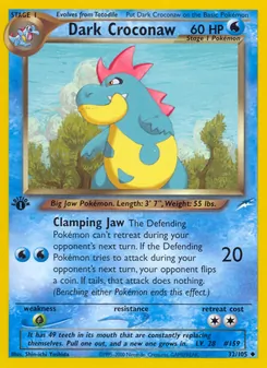 Dark Croconaw (Neo Destiny 32)