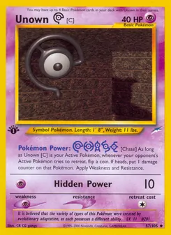 Unown [C] (Neo Destiny 57)