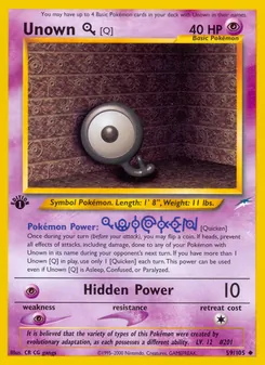 Unown [Q] (Neo Destiny 59)