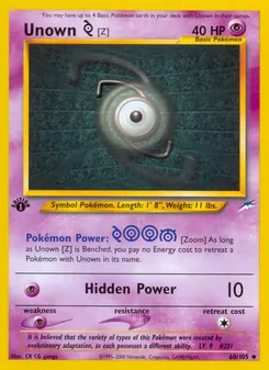 Unown [Z] (Neo Destiny 60)