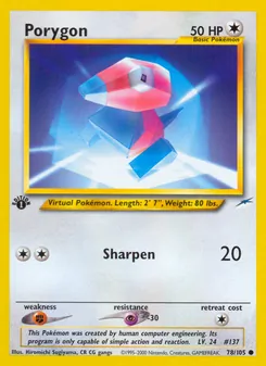 Porygon (Neo Destiny 78)