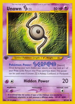 Unown [S] (Neo Destiny 87)