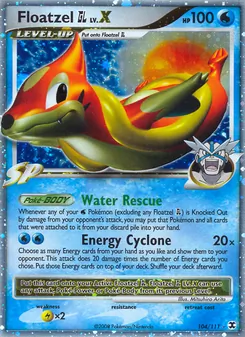 Floatzel GL LV.X (Rising Rivals 104)