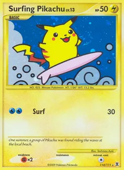 Surfing Pikachu (Rising Rivals 114)
