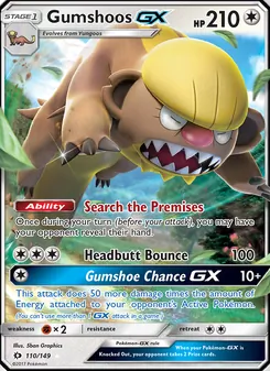 Gumshoos-GX (Sun & Moon 110)