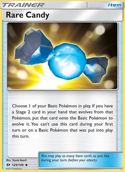 Rare Candy (Sun & Moon 129)