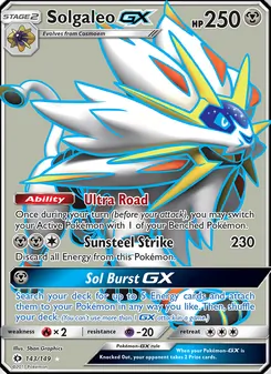 Solgaleo-GX (Sun & Moon 143)