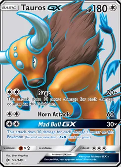 Tauros-GX (Sun & Moon 144)