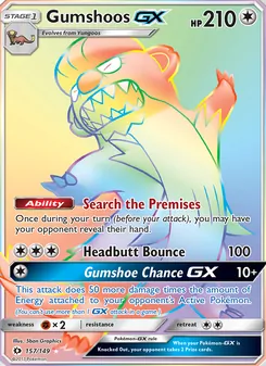 Gumshoos-GX (Sun & Moon 157)