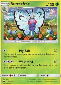Butterfree (Sun & Moon 3)