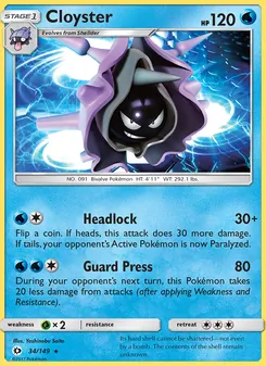Cloyster (Sun & Moon 34)