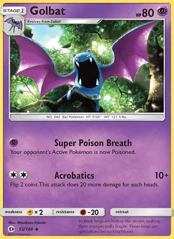 Golbat (Sun & Moon 55)