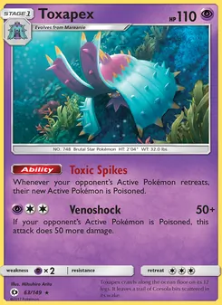 Toxapex (Sun & Moon 63)