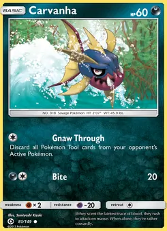 Carvanha (Sun & Moon 81)