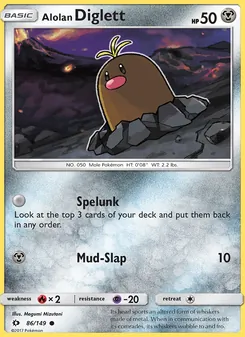 Alolan Diglett (Sun & Moon 86)