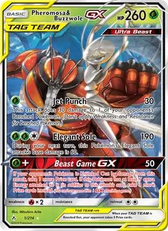 Pheromosa & Buzzwole-GX (Unbroken Bonds 1)