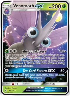 Venomoth-GX (Unbroken Bonds 12)