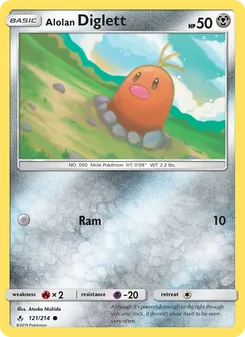 Alolan Diglett (Unbroken Bonds 121)