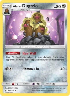Alolan Dugtrio (Unbroken Bonds 122)
