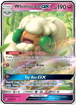 Whimsicott-GX (Unbroken Bonds 140)