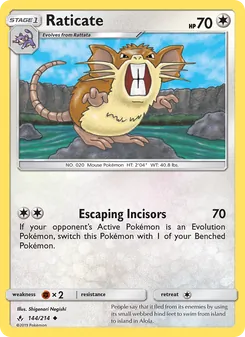 Raticate (Unbroken Bonds 144)