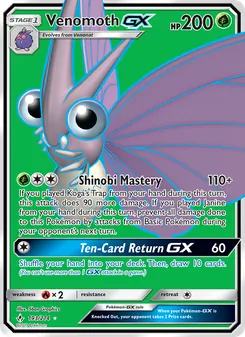 Venomoth-GX (Unbroken Bonds 193)