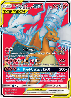 Reshiram & Charizard-GX (Unbroken Bonds 194)