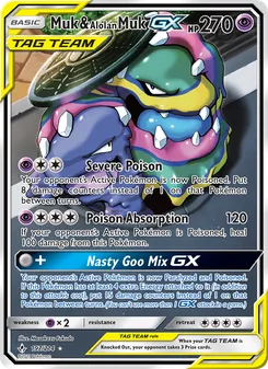 Muk & Alolan Muk-GX (Unbroken Bonds 197)