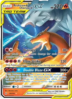 Reshiram & Charizard-GX (Unbroken Bonds 20)