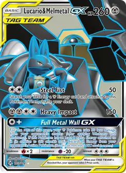 Lucario & Melmetal-GX (Unbroken Bonds 203)