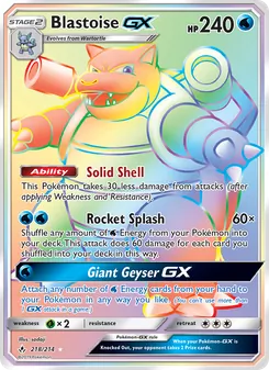 Blastoise-GX (Unbroken Bonds 218)