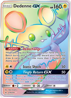 Dedenne-GX (Unbroken Bonds 219)