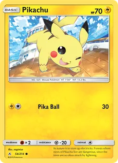 Pikachu (Unbroken Bonds 54)