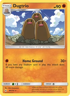 Dugtrio (Unbroken Bonds 86)
