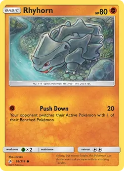 Rhyhorn (Unbroken Bonds 92)
