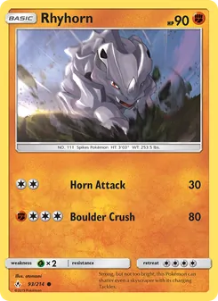 Rhyhorn (Unbroken Bonds 93)