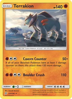 Terrakion (Unified Minds 122)