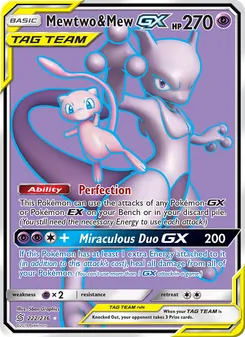 Mewtwo & Mew-GX (Unified Minds 222)