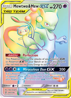 Mewtwo & Mew-GX (Unified Minds 242)