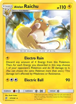 Alolan Raichu (Unified Minds 57)
