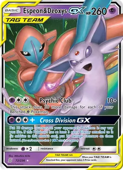 Espeon & Deoxys-GX (Unified Minds 72)