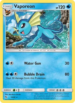 Vaporeon (Hidden Fates 18)