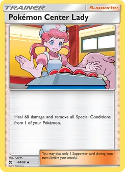 Pokémon Center Lady (Hidden Fates 64)