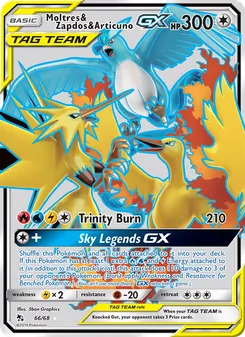 Moltres & Zapdos & Articuno-GX (Hidden Fates 66)