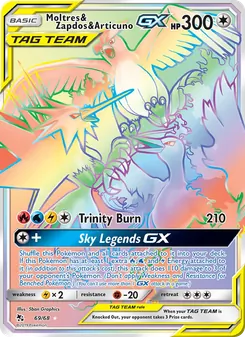 Moltres & Zapdos & Articuno-GX (Hidden Fates 69)