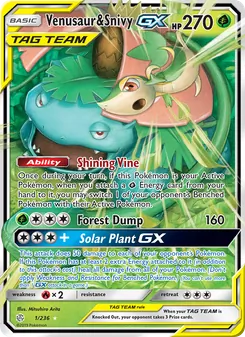 Venusaur & Snivy-GX (Cosmic Eclipse 1)